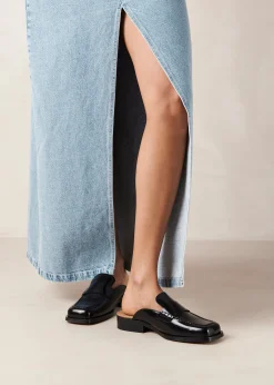 Alfred - Mules Negros Estilo Mocasín