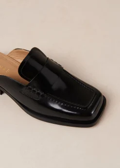 Alfred - Mules Negros Estilo Mocasín