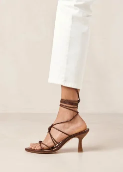 Alyssa - Sandalias Negras Y Crema De Piel
