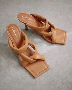 Amaretto - Sandalias De Piel Marrones
