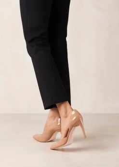 Amelia Onix Tacones De Cuero Beige