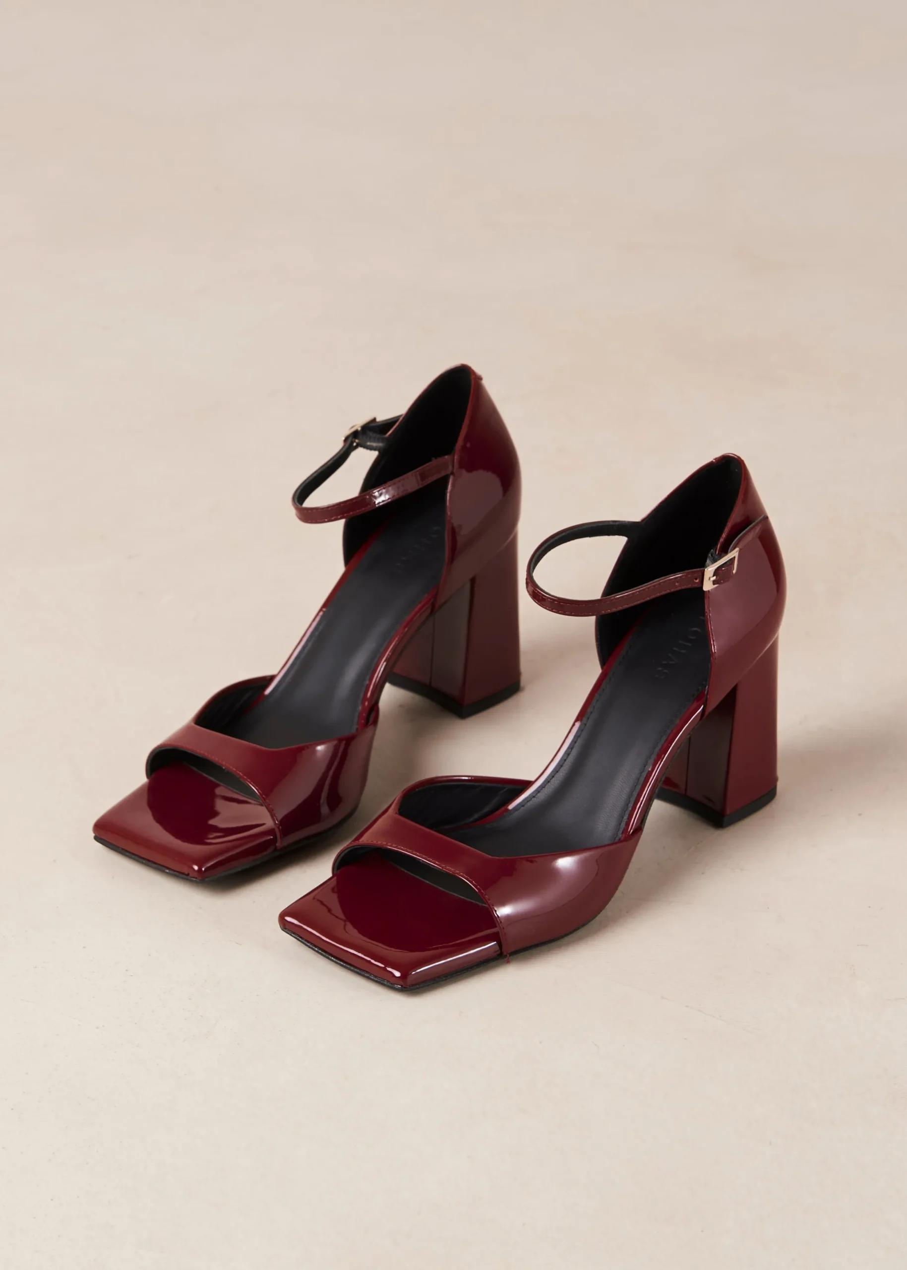 Argil - Tacones Anchos De Charol Rojo