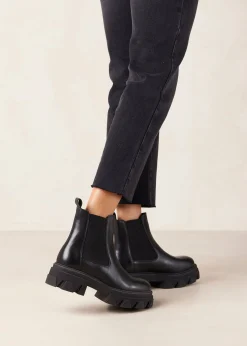 Berenice - Botines Chelsea De Cuero Negro