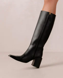 Berta - Botas Negras De Piel