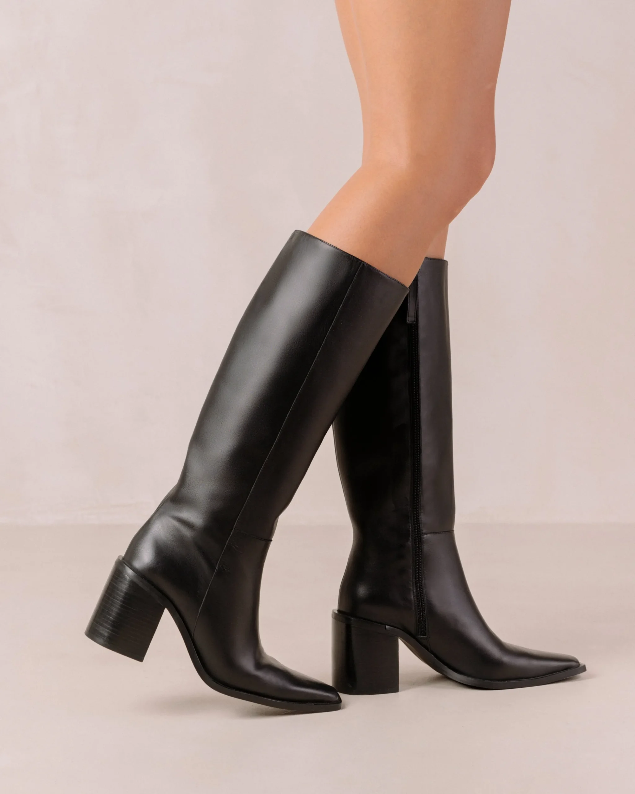Berta - Botas Negras De Piel