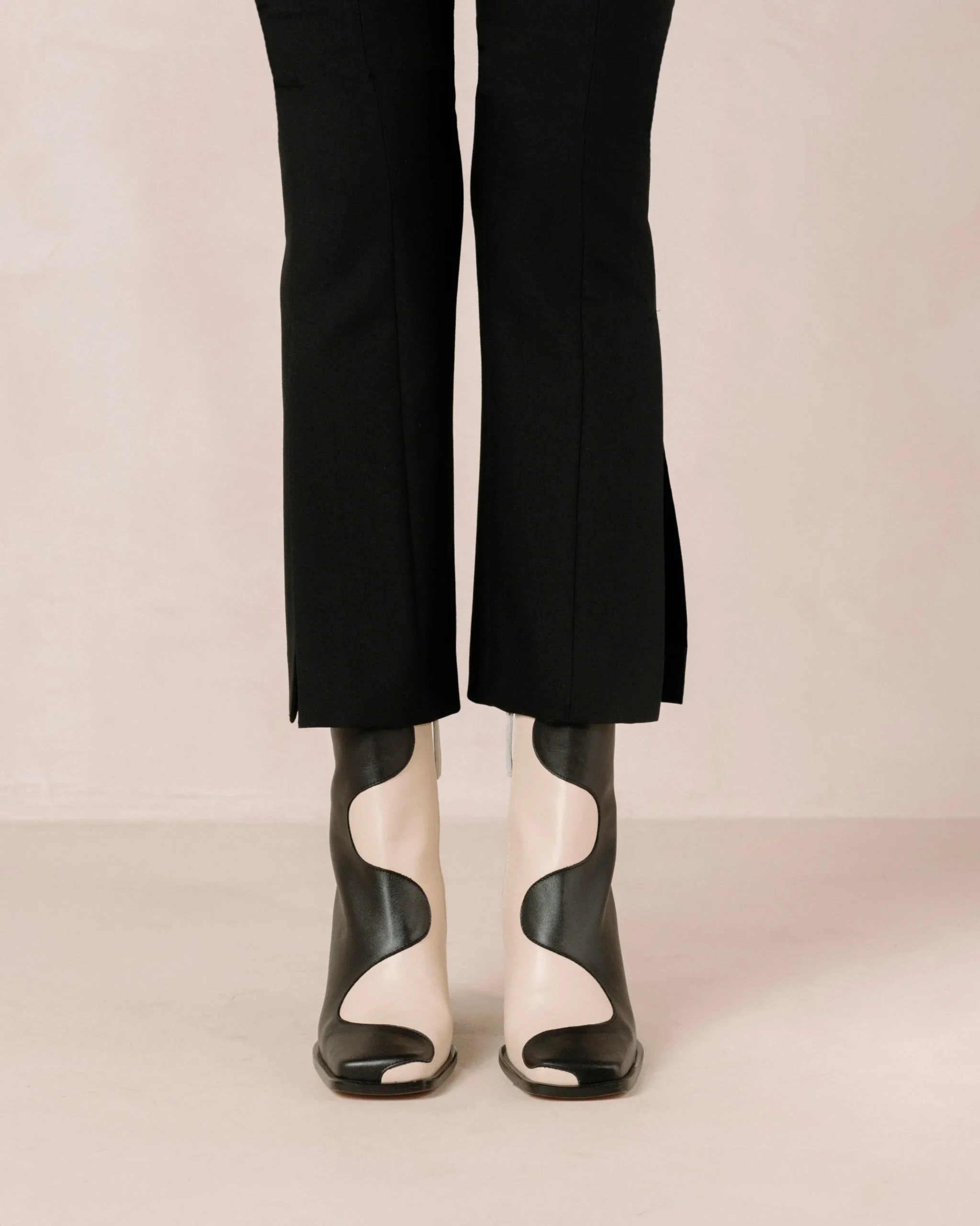 Blair - Botas De Piel Negras Y Blancas