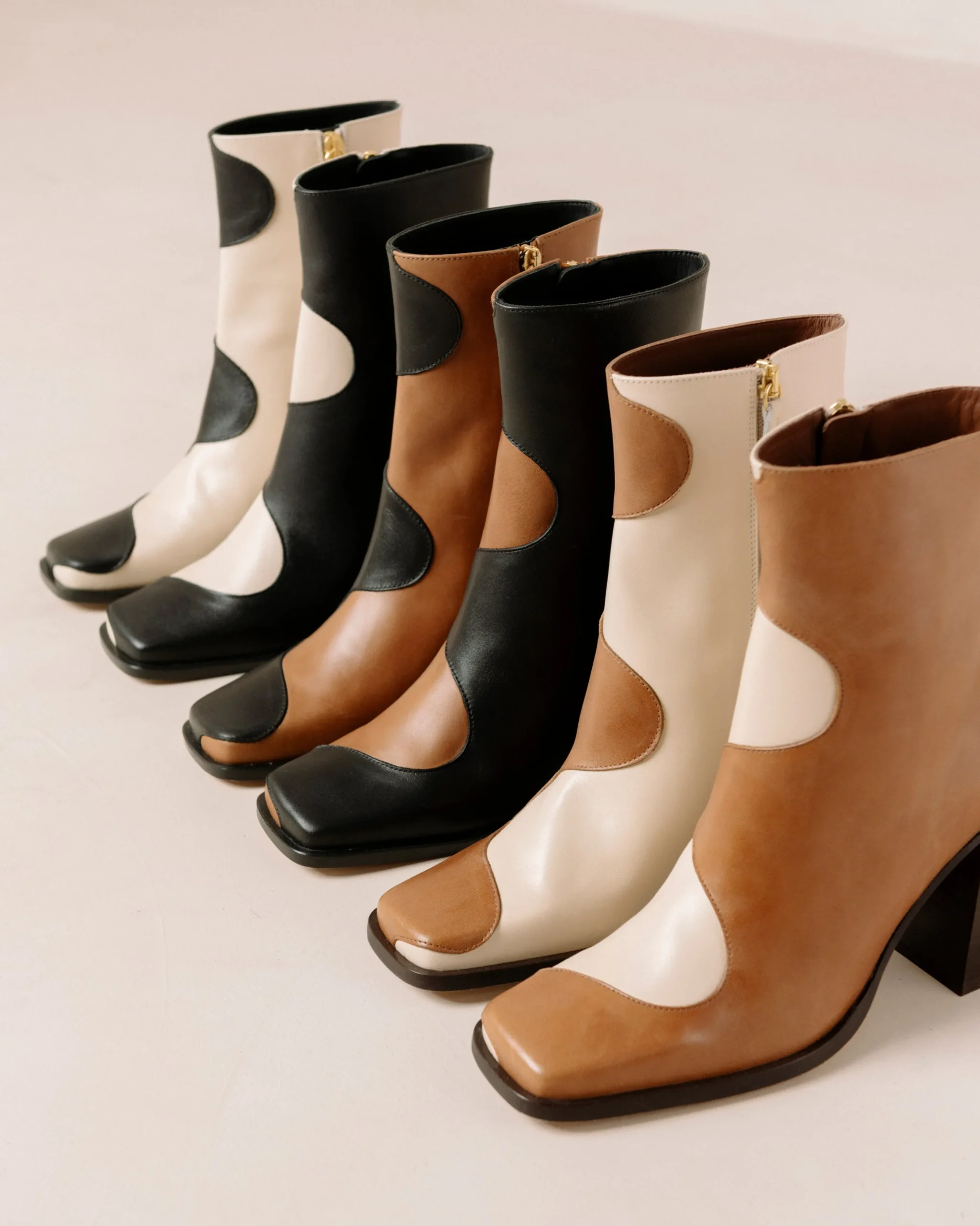 Blair - Botas De Piel Negras Y Marrones