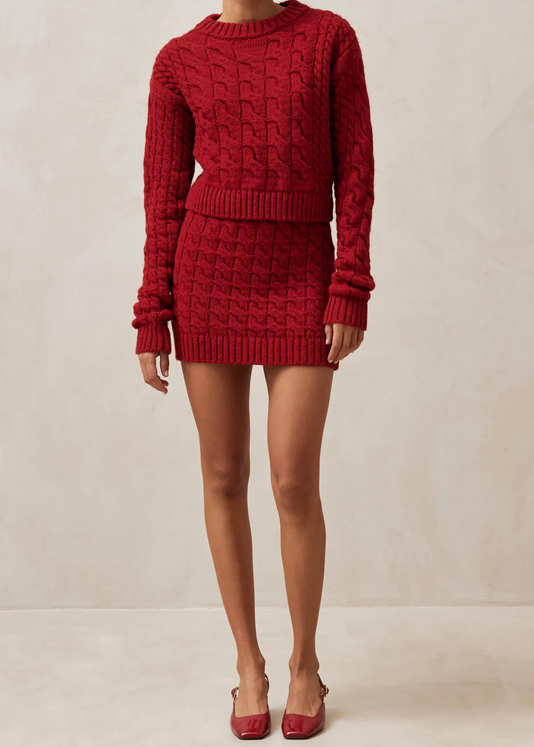 Blake Falda De Punto Rojo
