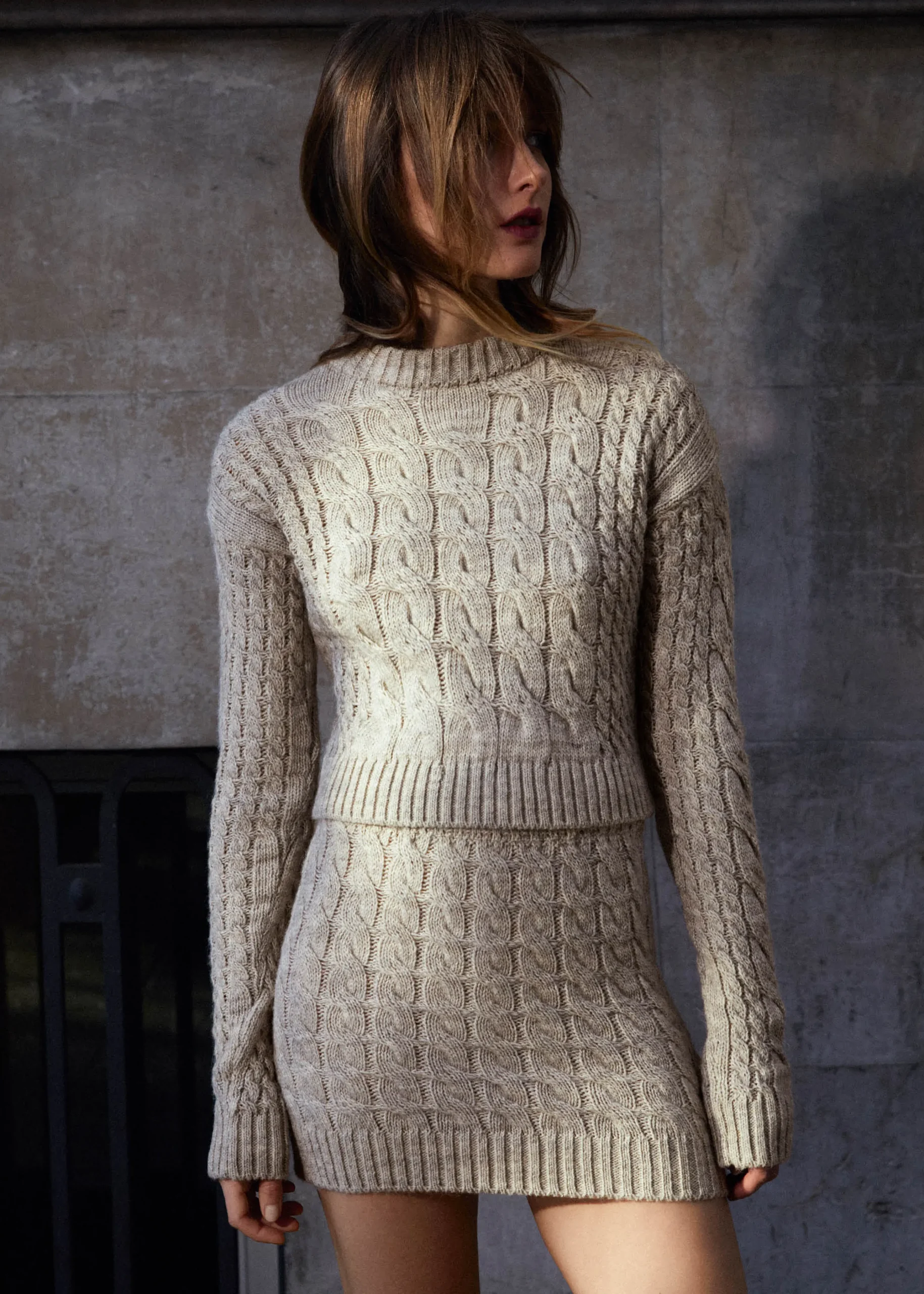 Blossom Jersey De Punto Gris