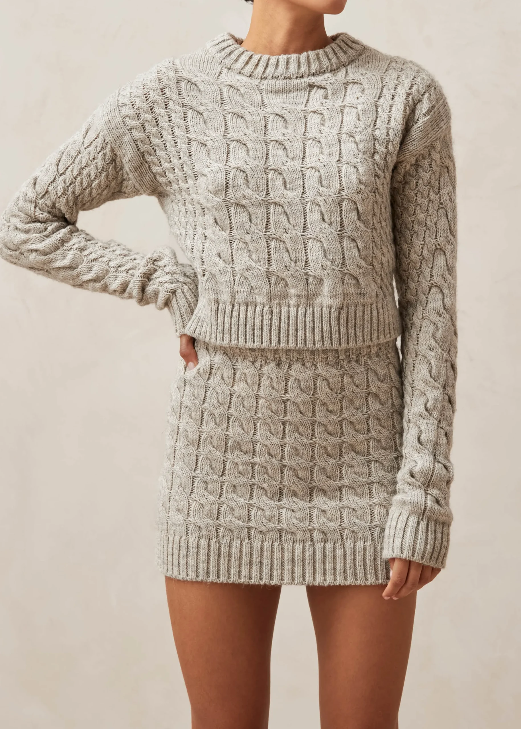 Blossom Jersey De Punto Gris