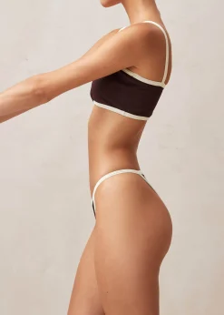 Braguita De Bikini Marrón Oscuro