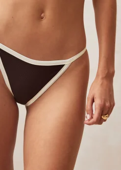 Braguita De Bikini Marrón Oscuro