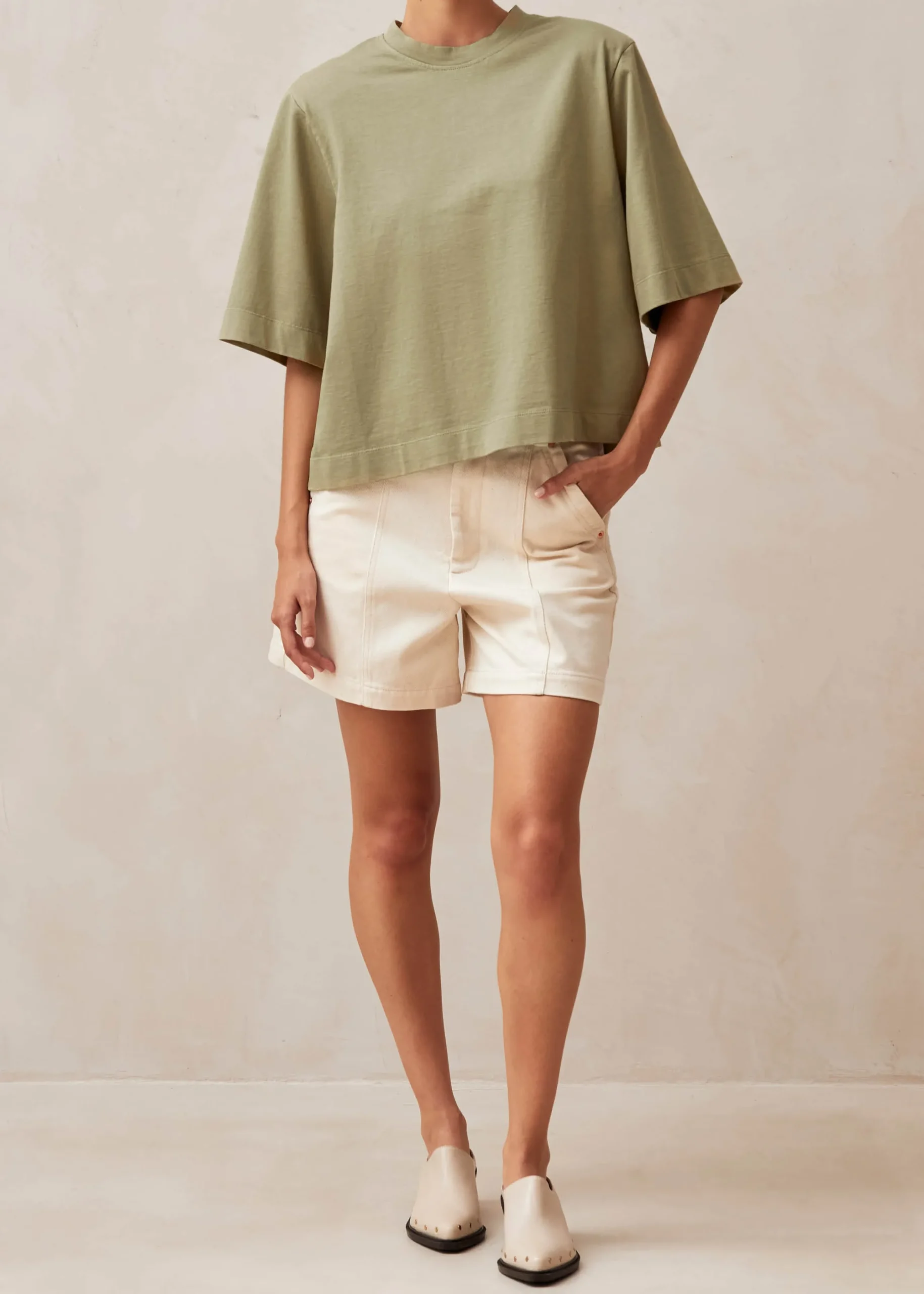 Capa Camiseta Color Kaki