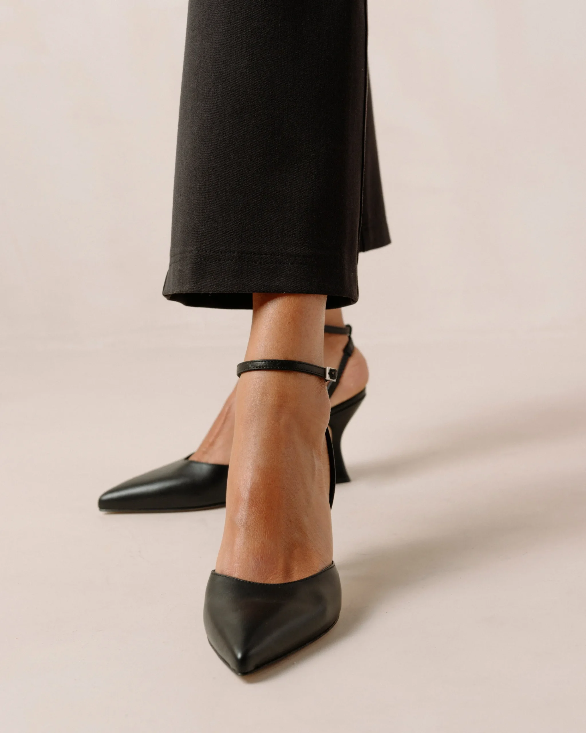 Cinderella - Tacones Negros De Piel
