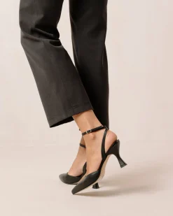 Cinderella - Tacones Negros De Piel