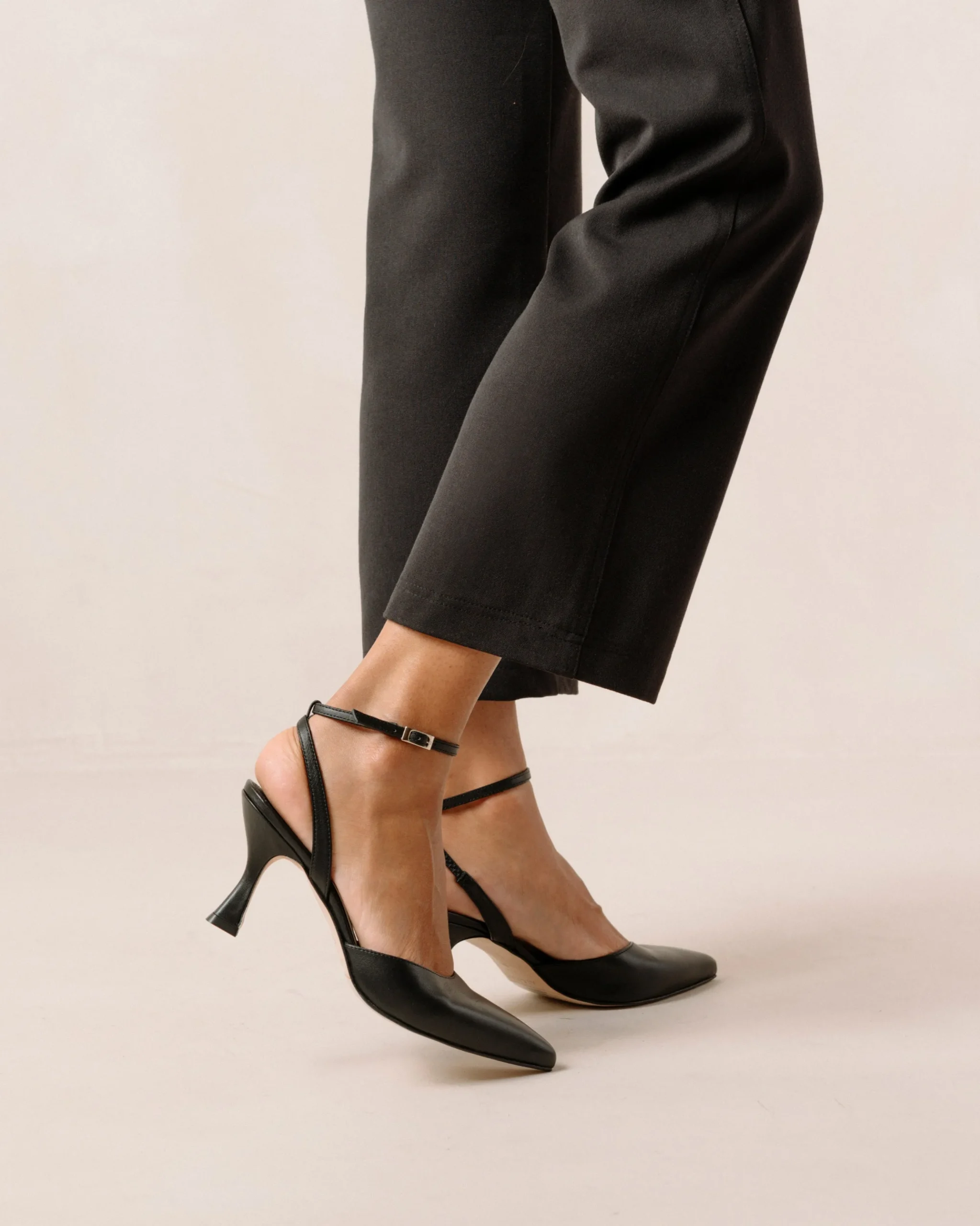 Cinderella - Tacones Negros De Piel