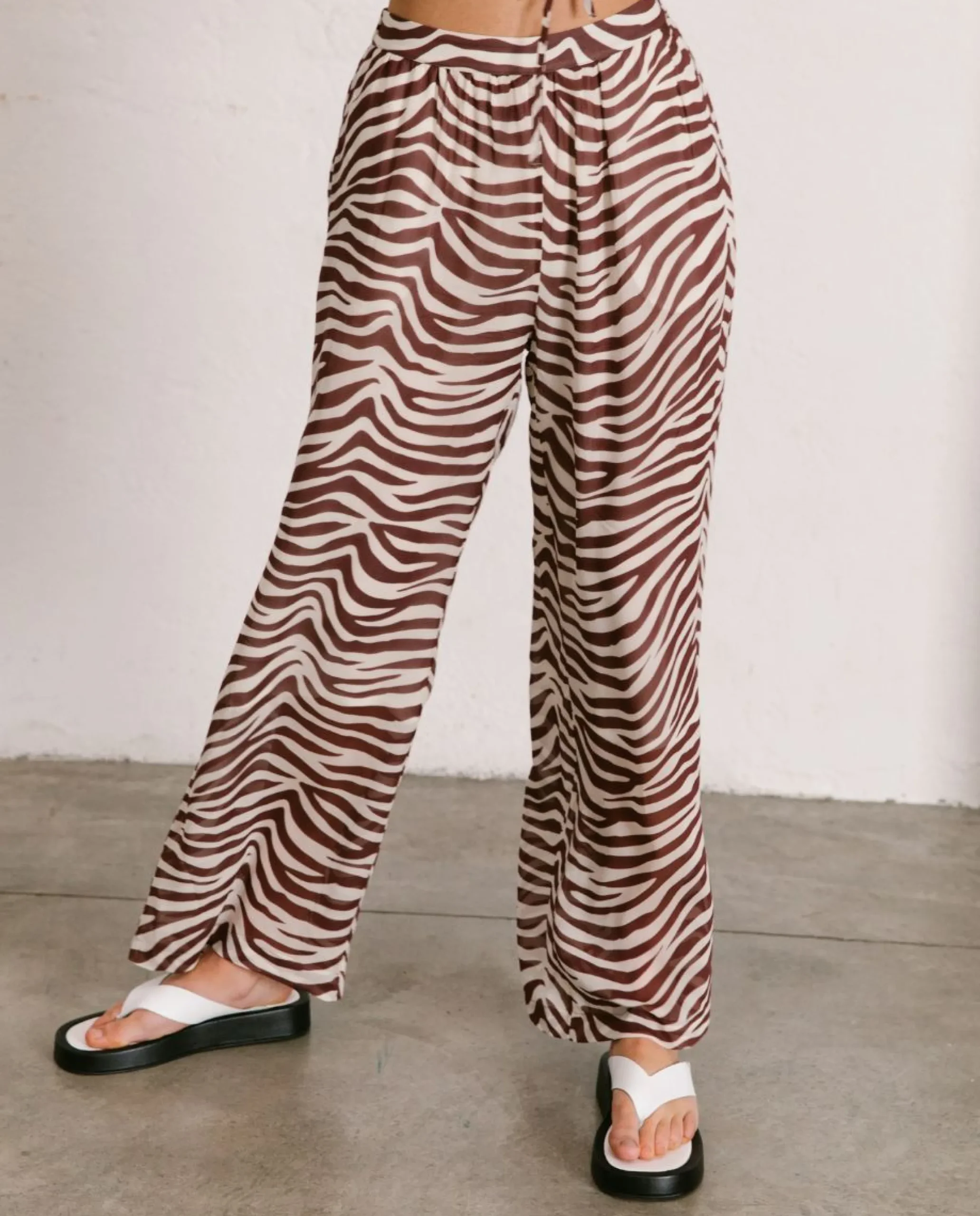 Cliffhanger Safari - Pantalones Marrones Y Blancos