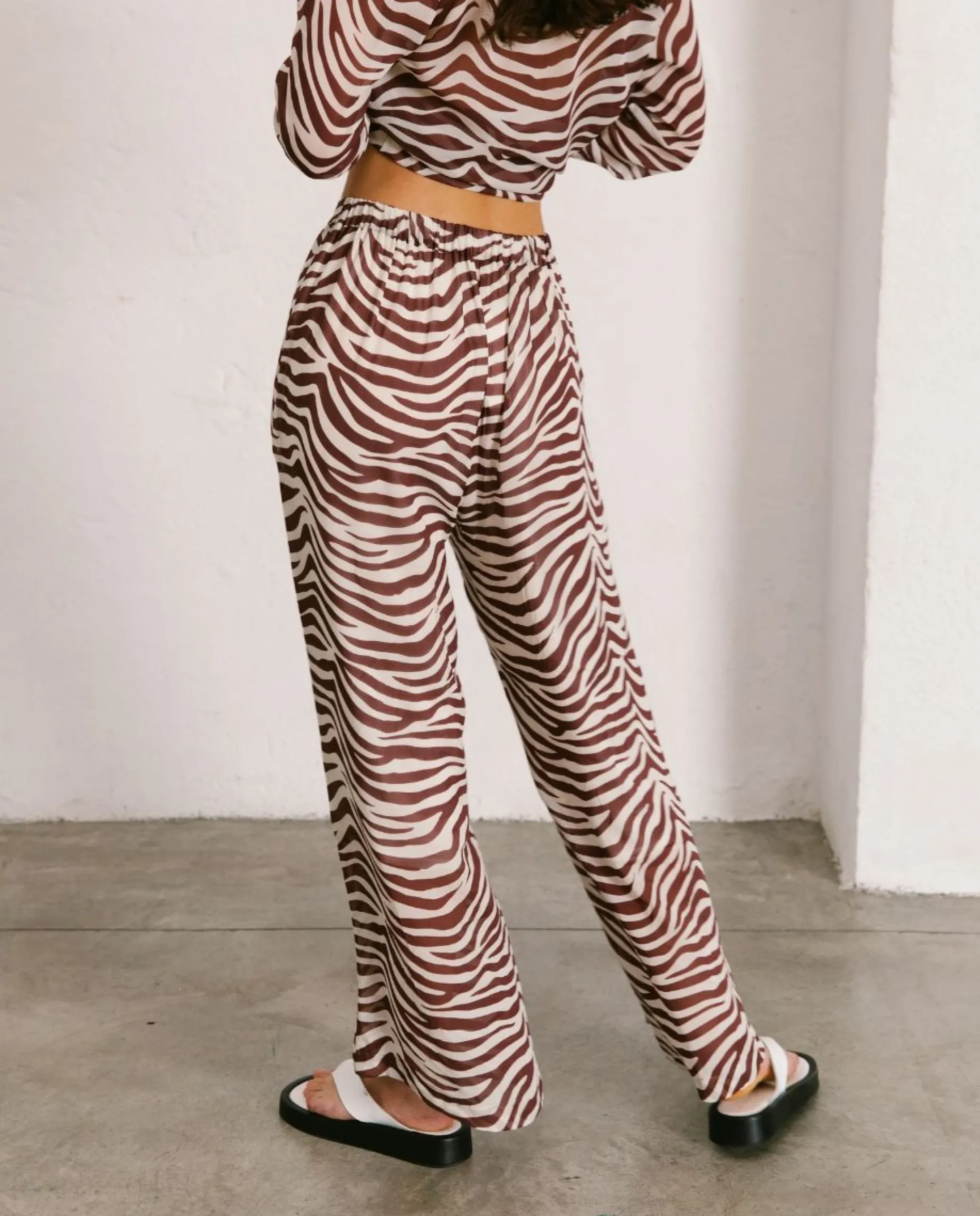 Cliffhanger Safari - Pantalones Marrones Y Blancos