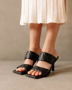 Conner - Sandalias De Piel Negras