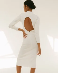 Conquest - Vestido De Punto Blanco