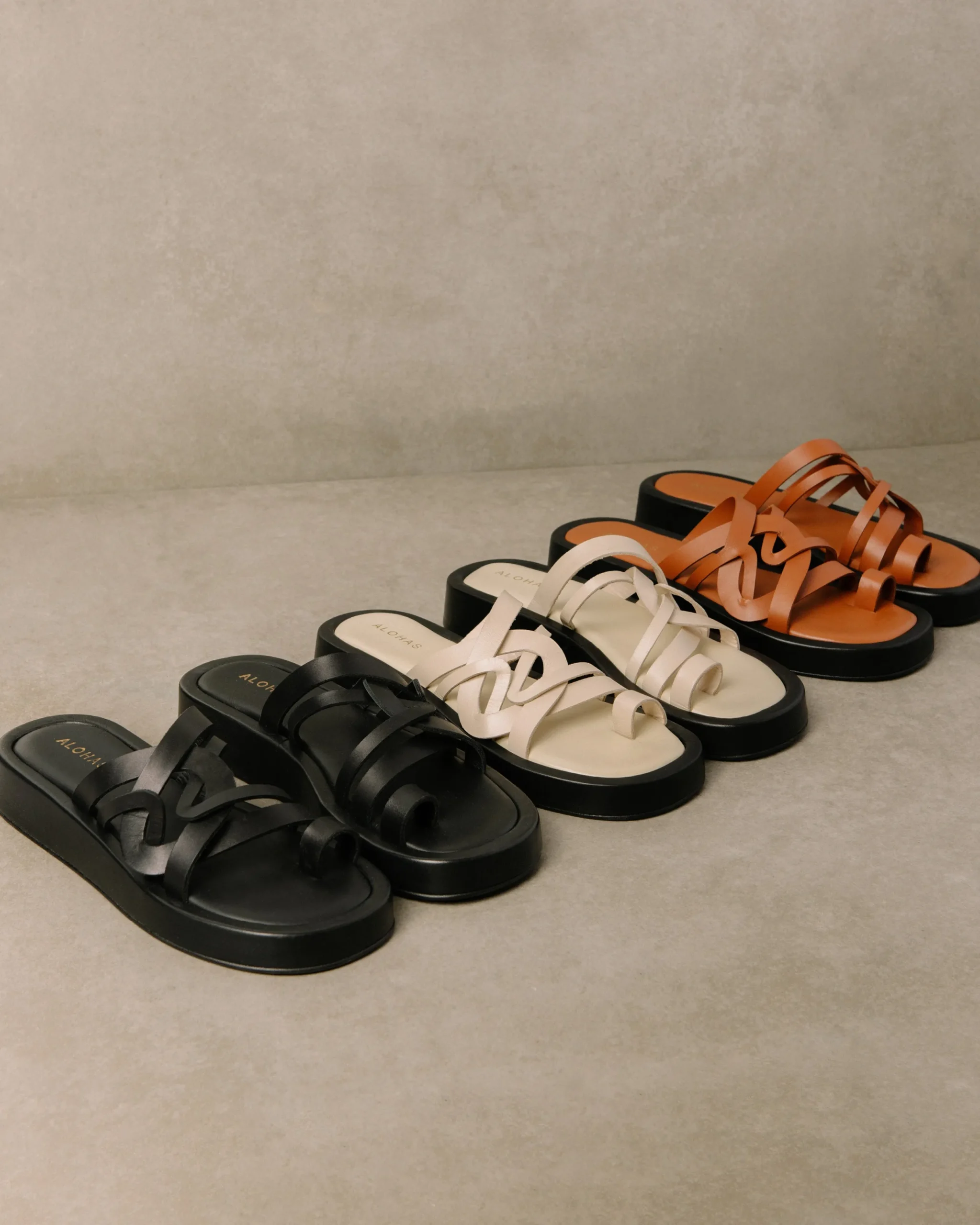 Cool - Sandalias Marrones De Piel