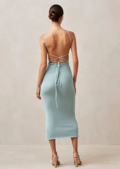 Delicate - Vestido De Punto Turquesa