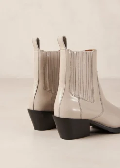 Denver Botines De Cuero En Color Crema