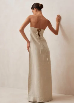 Dinka Vestido Maxi Beige