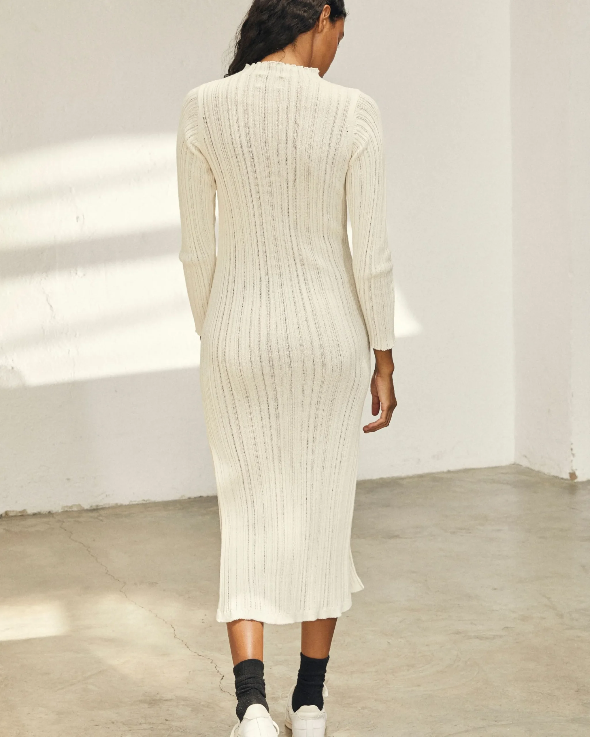 Donna - Vestido De Punto Blanco