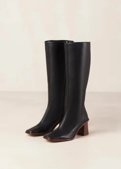 East - Botas Negras De Piel