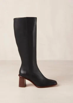 East - Botas Negras De Piel