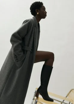 East - Botas Negras De Piel