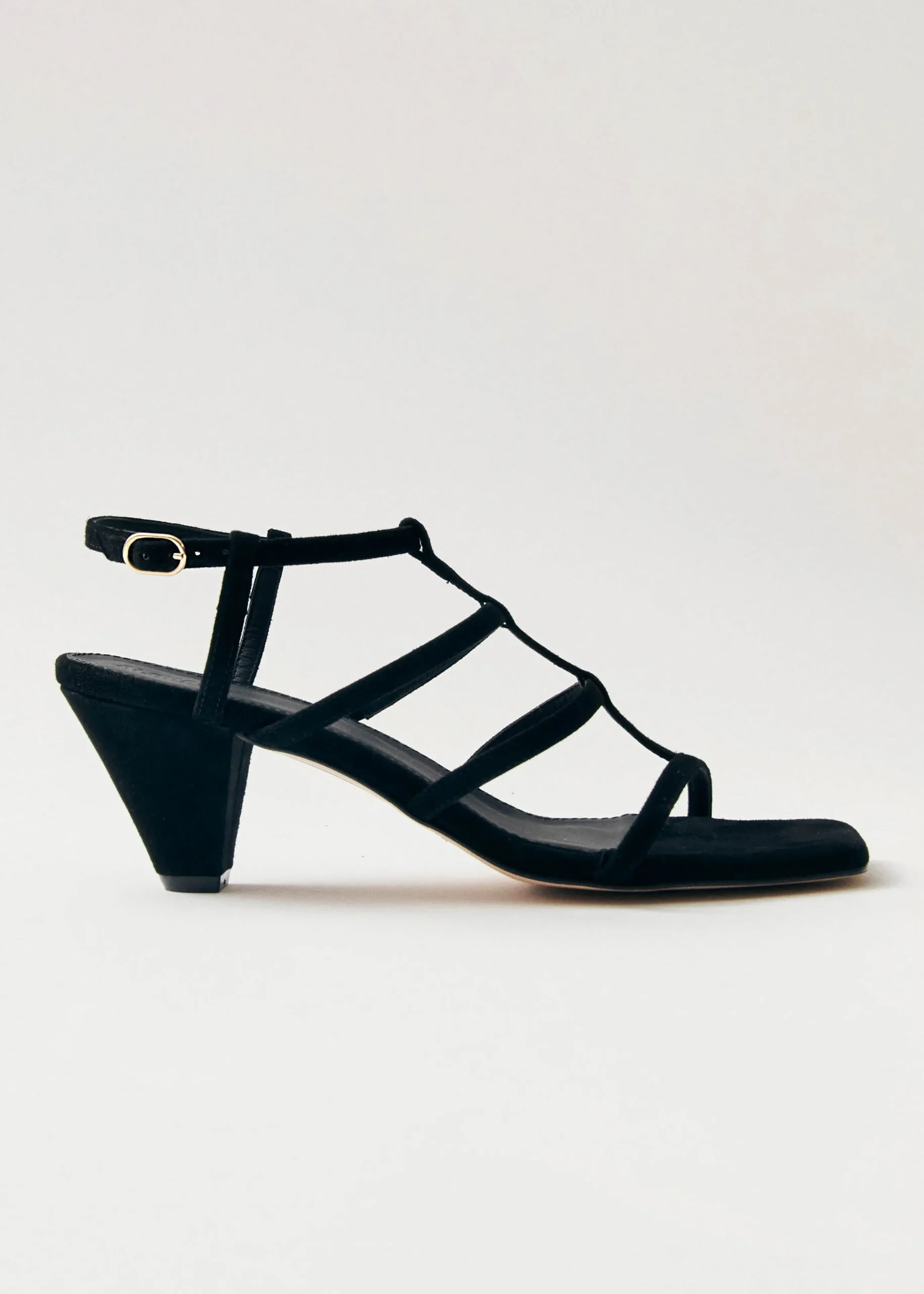 Elara Sandalias De Ante Negro
