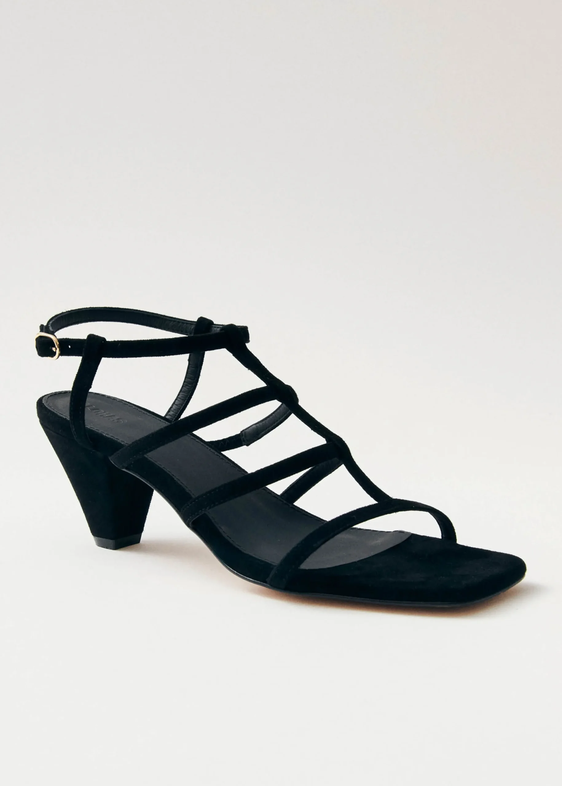 Elara Sandalias De Ante Negro