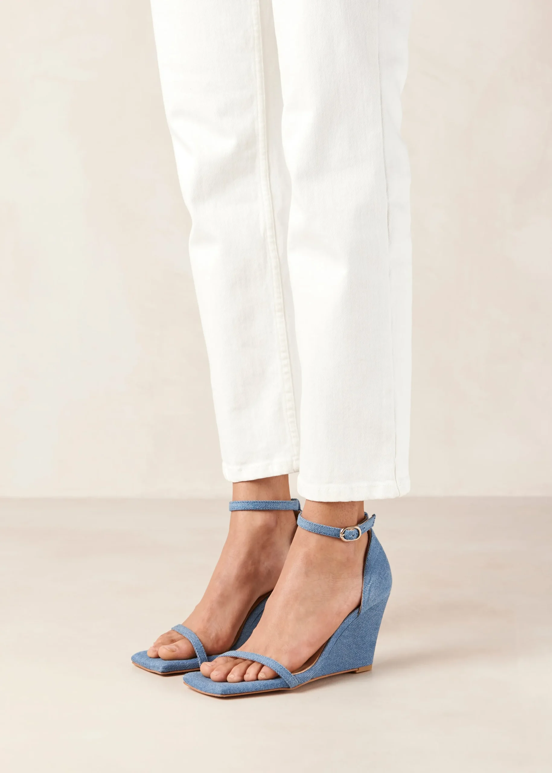 Gata - Sandalias Denim De Cuña