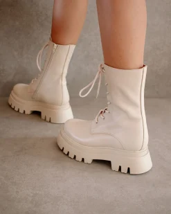 Globetrotter - Botas De Piel Blanca