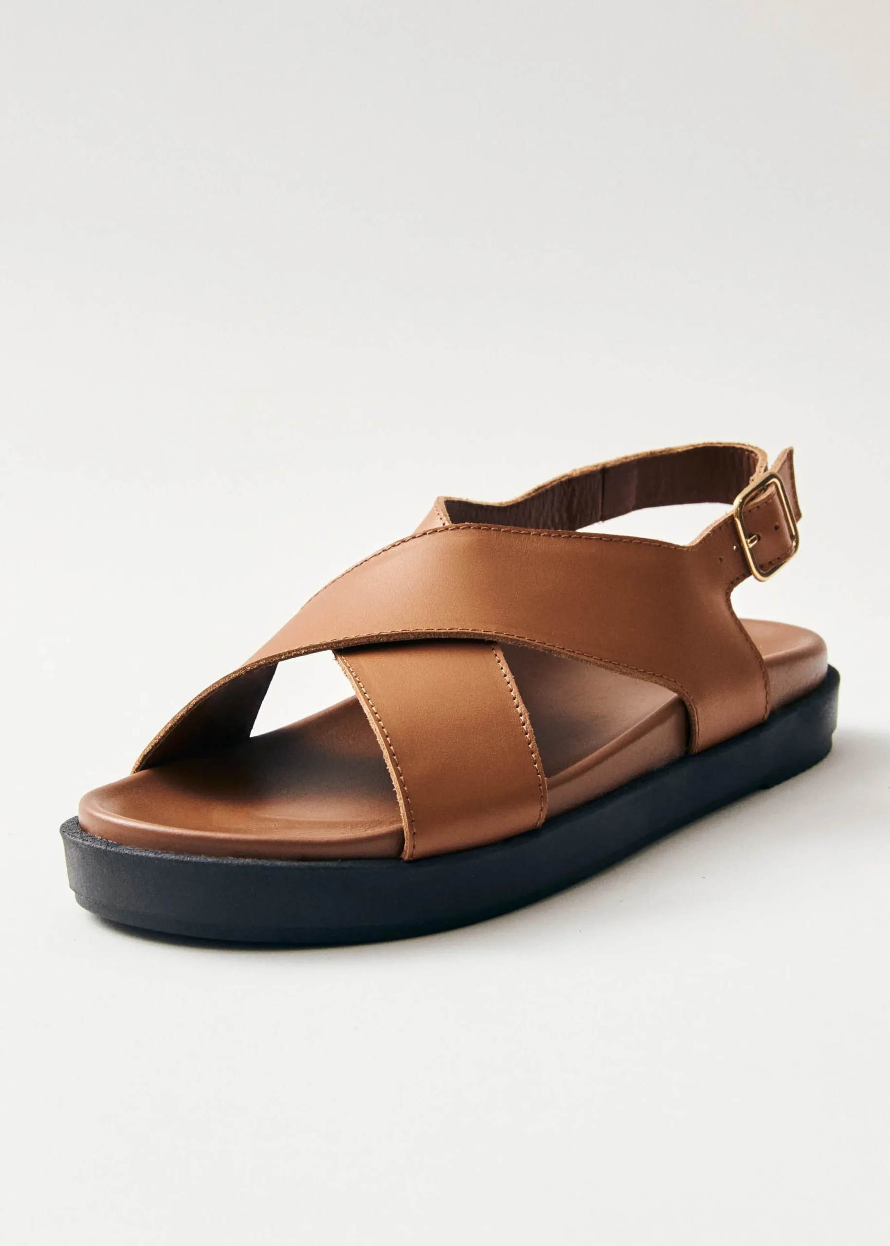 Goldie - Sandalias Negras De Piel