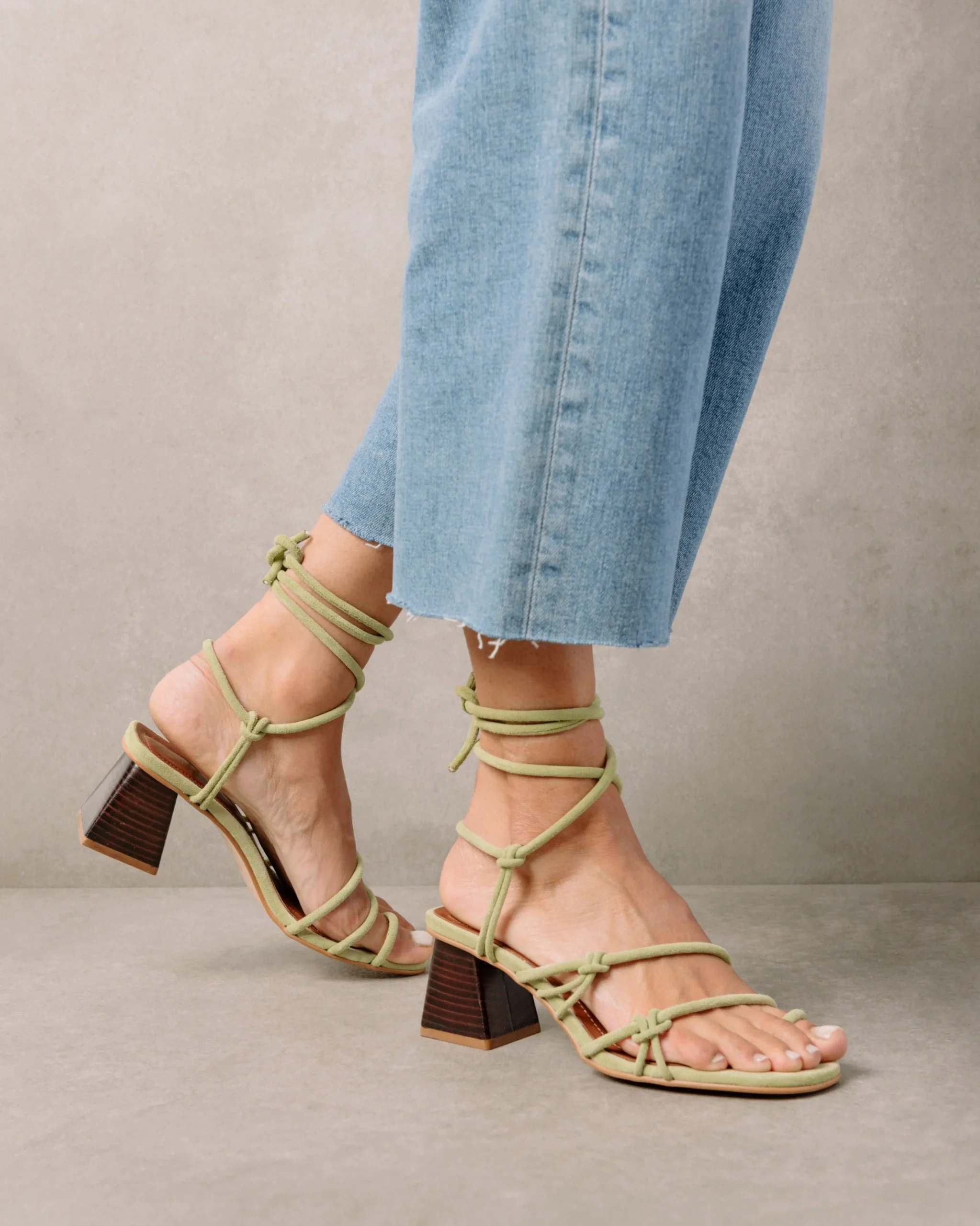 Goldie - Sandalias Verdes De Piel