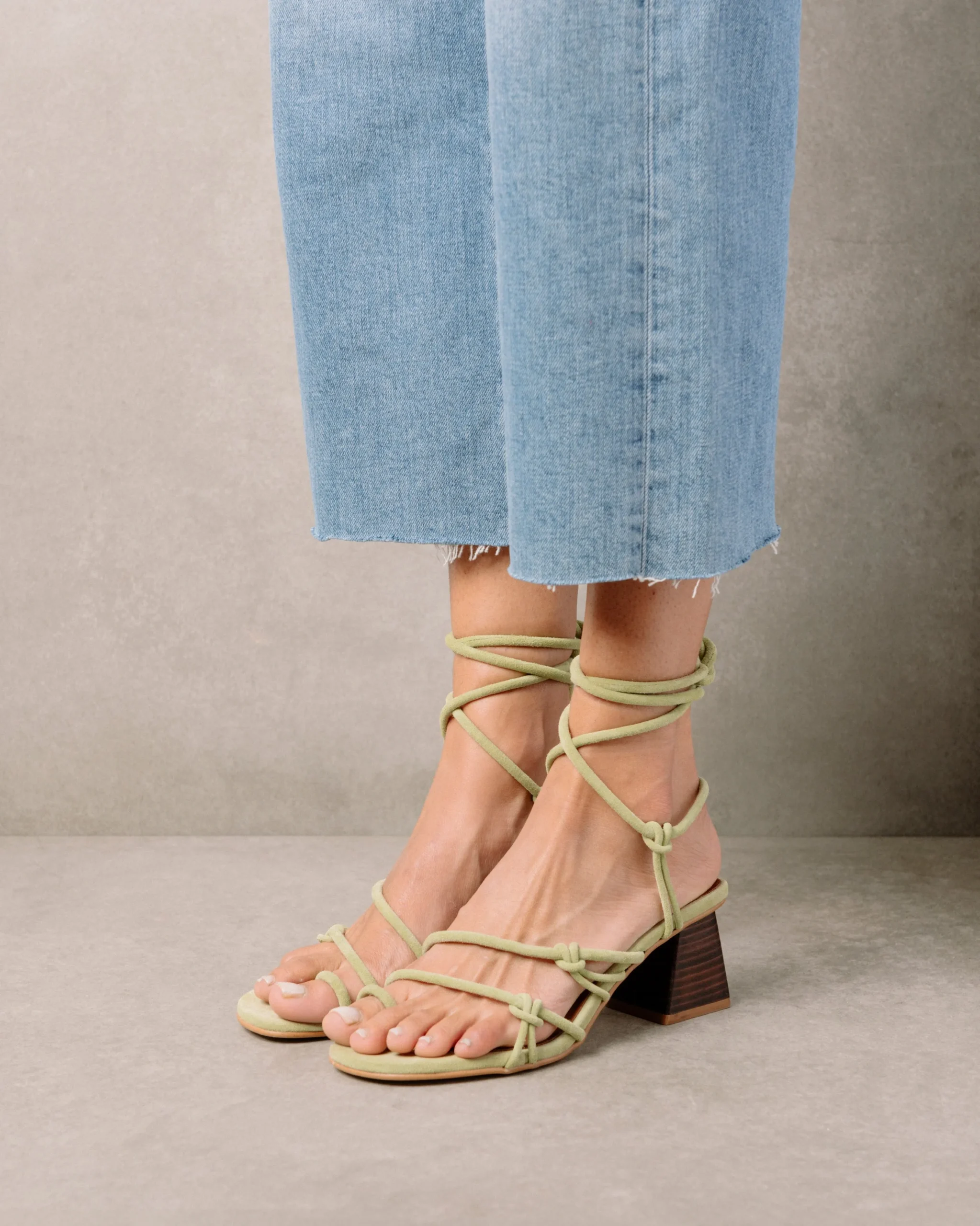 Goldie - Sandalias Verdes De Piel