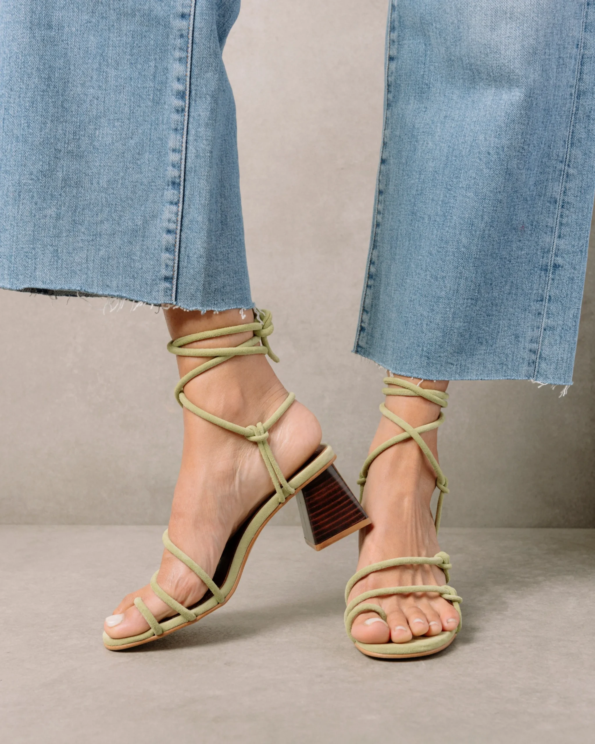 Goldie - Sandalias Verdes De Piel