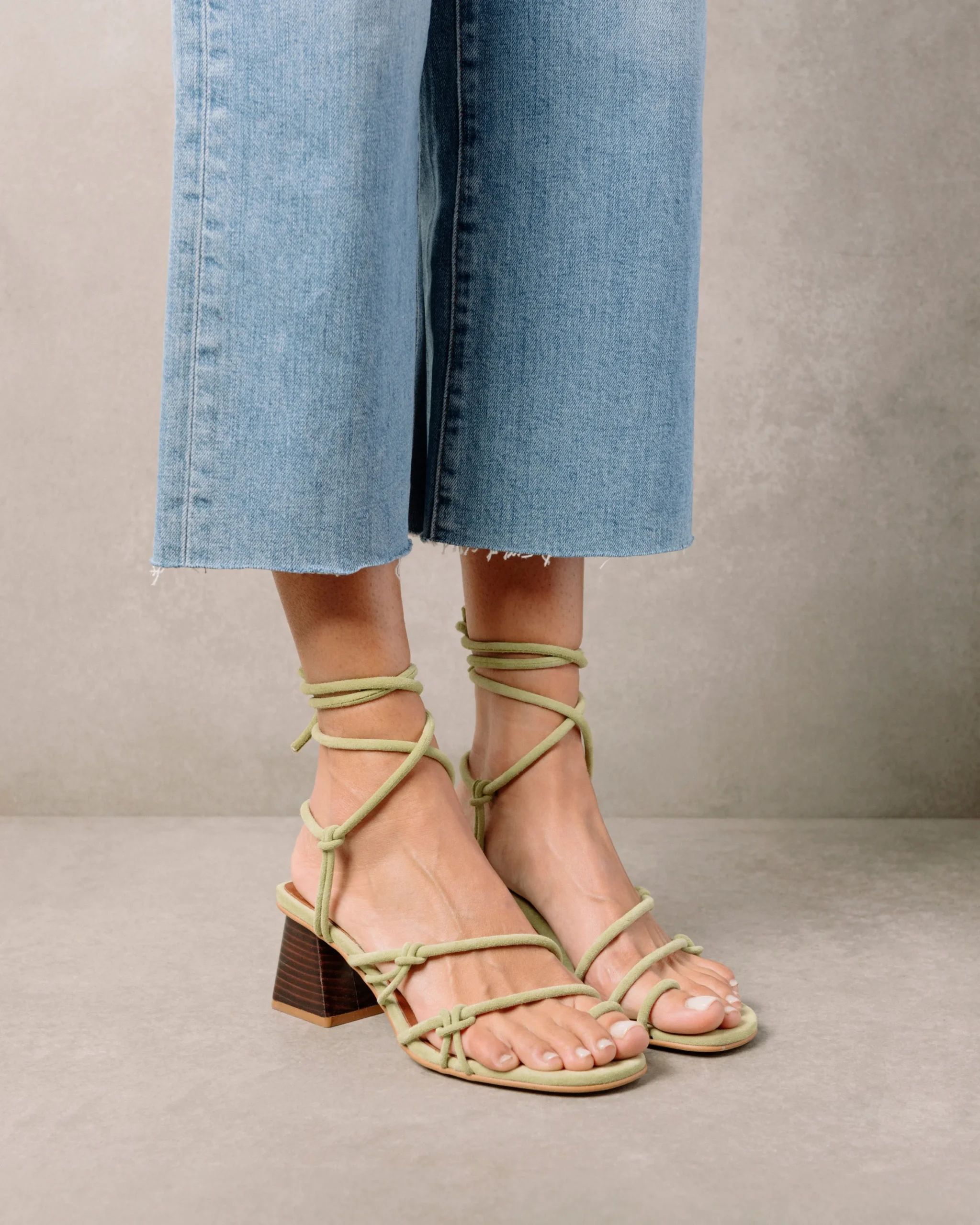 Goldie - Sandalias Verdes De Piel