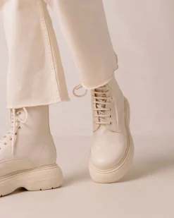 Gouache - Botas De Piel Vegana Blancas