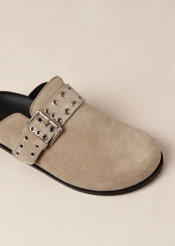 Halia Zuecos De Cuero Beige