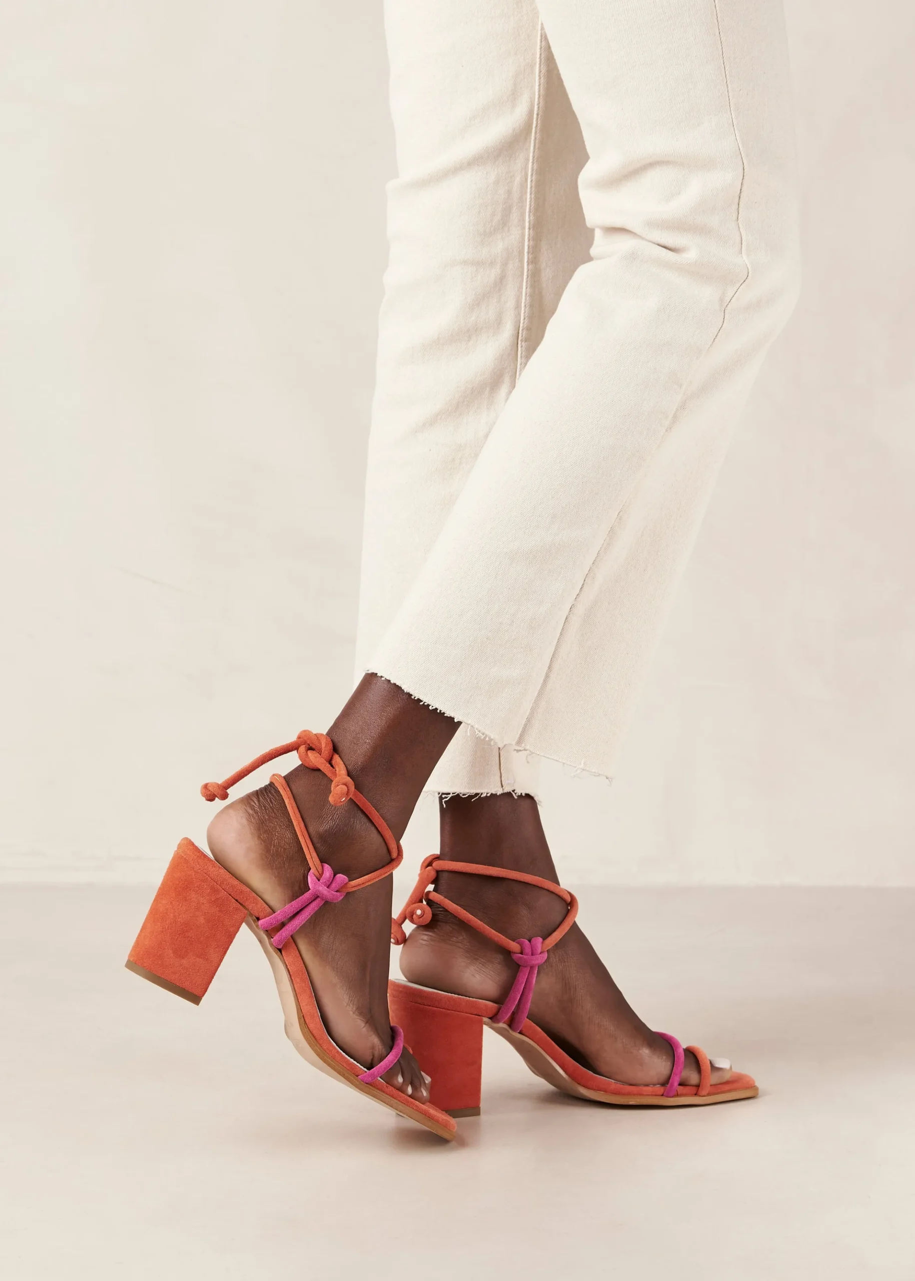 Harllow Sandalias De Cuero Negro
