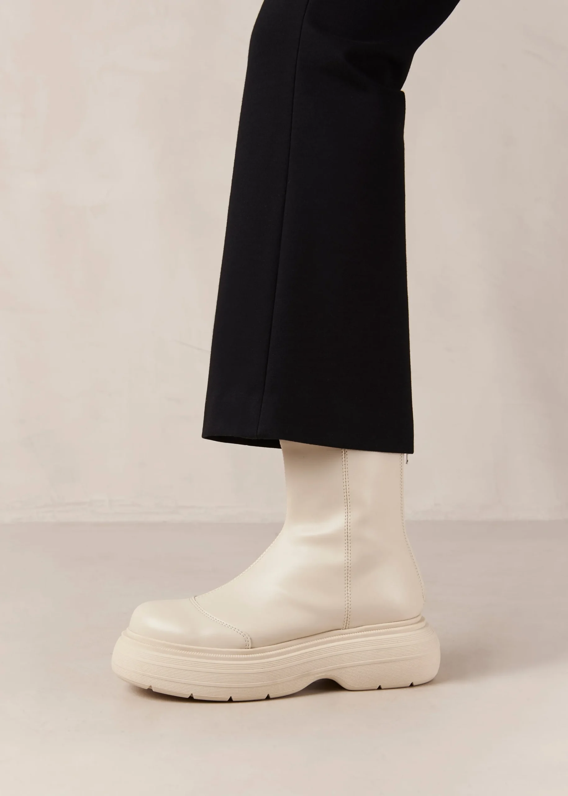 Ink - Botas Blancas De Piel Vegana