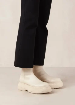 Ink - Botas Blancas De Piel Vegana