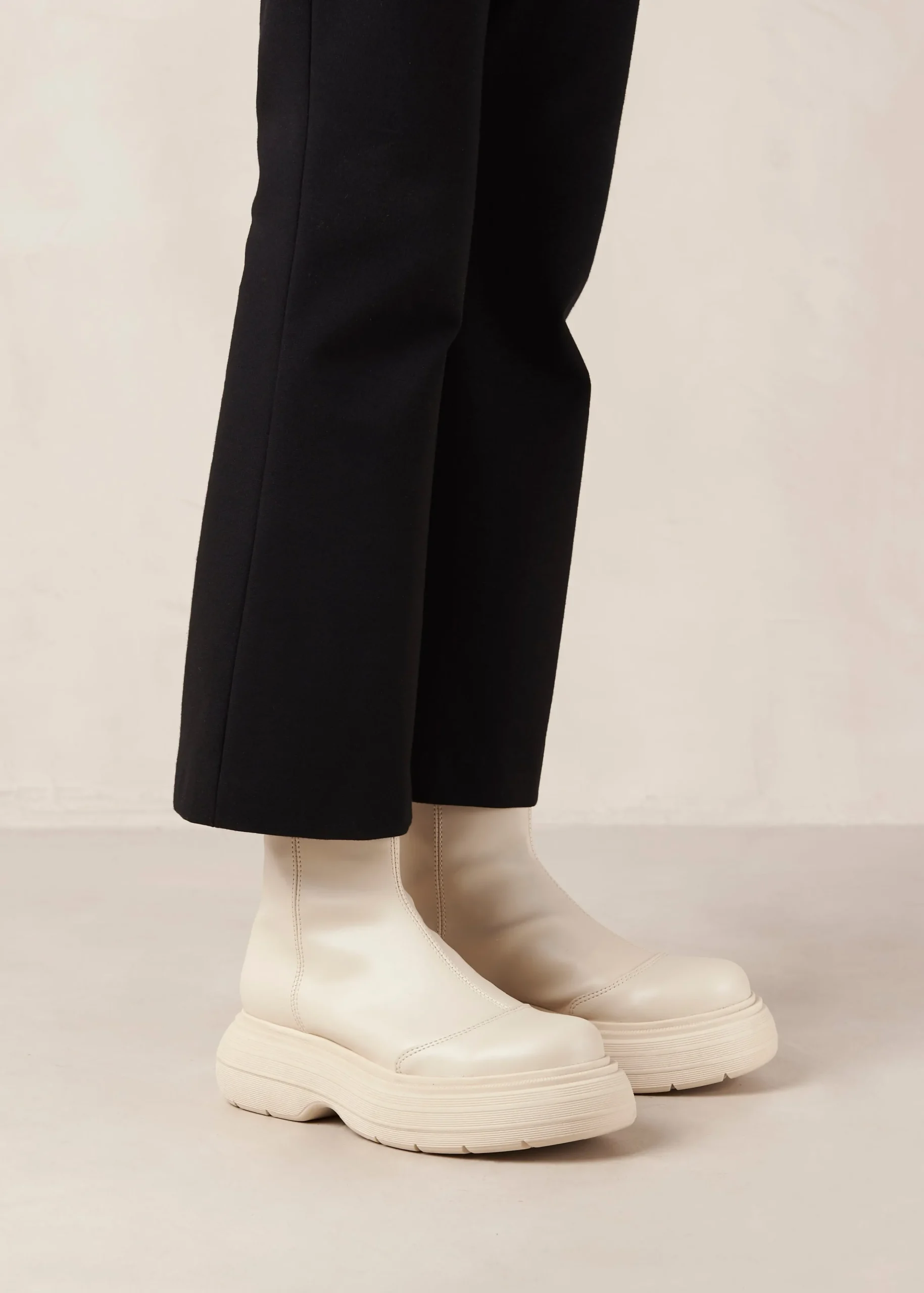 Ink - Botas Blancas De Piel Vegana