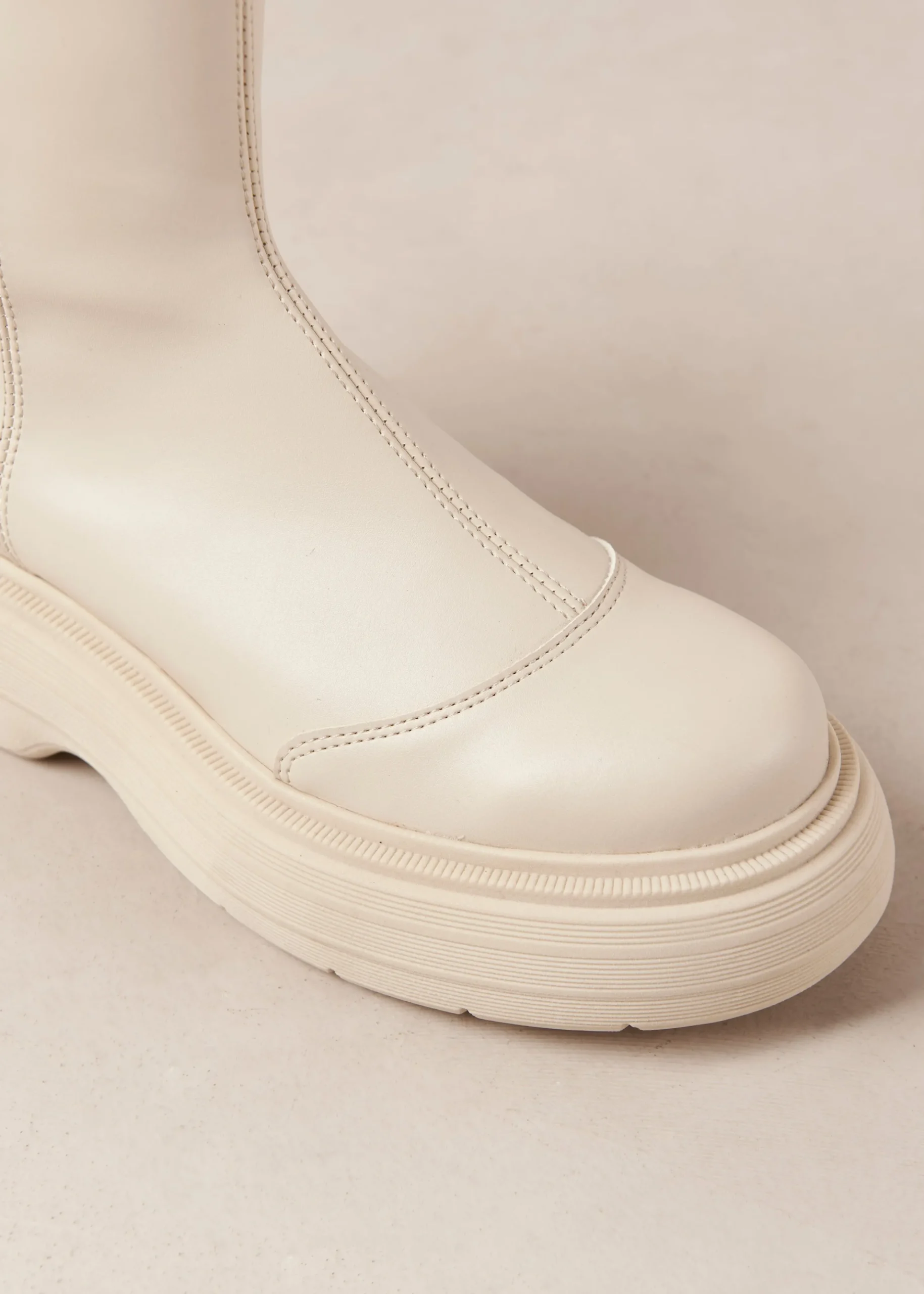 Ink - Botas Blancas De Piel Vegana