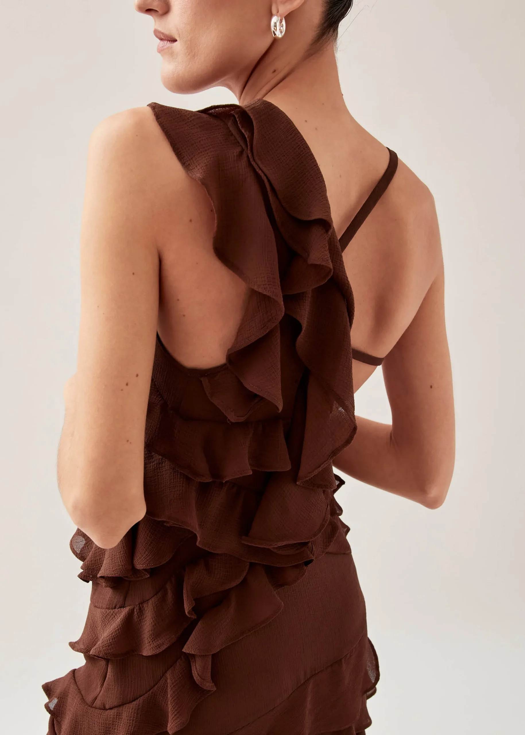 Isabelle Vestido Maxi Marrón