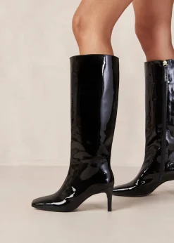 Isobel Onix - Botas Negras De Piel De Charol